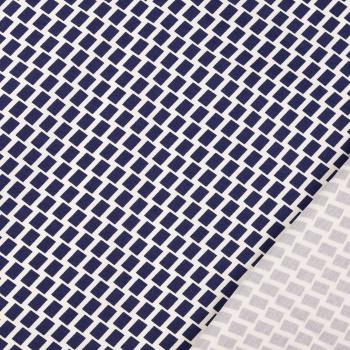 Bengaline, Rotationsdruck blau-weiss